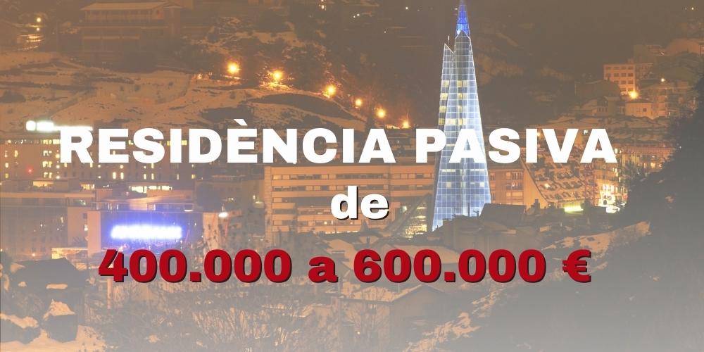 La inversió necessària per ser resident passiu pujarà de 400.000 a 600.000 euros.